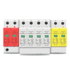 YUANGOU AC SPD 4P 3P+N 10-20KA 20-40KA 30-60KA 275V 385V House Surge Protector Protective Low-voltage Arrester Device