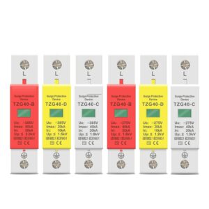 AC SPD 1P 20KA 40KA 60KA 275V 385V House Surge Protector Protective Low-voltage Arrester Device