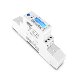 YUANGOU 5(45)A 45A 220V 230V 50HZ 60HZ LCD Display Single Phase Din Rail KWH Watt Hour Din-rail Blue Backlight Energy Meter