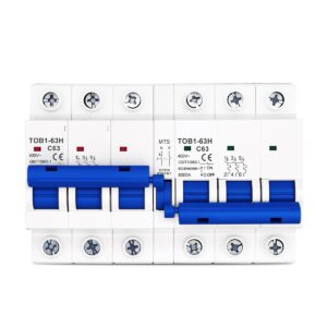YUANGOU 3P Plus 3P MTS AC Dual Power Manual Transfer Switch Circuit Breaker MCB 50HZ/60HZ