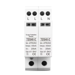 AC SPD YUANGOU 4P 3P+N 36mm 20KA~40KA 275V House Surge Protector protection Protective Low-voltage Arrester Device