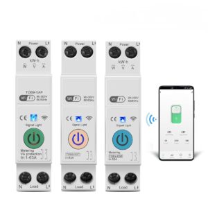 YUANGOU 63A 1P+N WIFI Smart Switch Energy Meter Kwh Metering Monitoring Circuit Breaker Timer Relay MCB TUYA smartlife