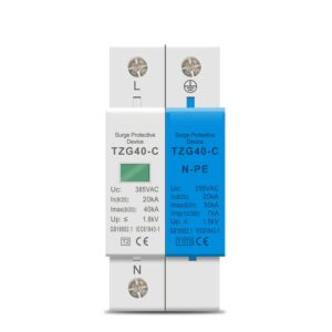 AC SPD 1P+NPE 50KA T1 T2 385V 255V House Surge Protector Protective Low-voltage Arrester Device